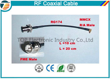 MMCX 연결관 시리즈를 가진 고성능 남여 Rf 동축 케이블 RG174