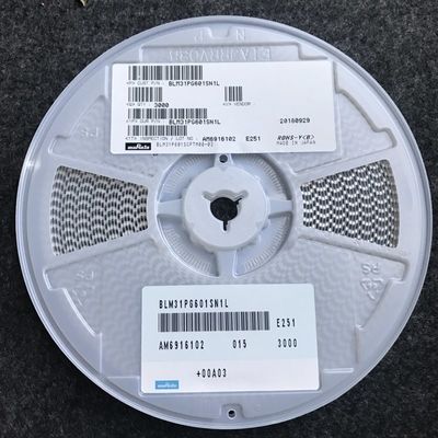 BLM31PG601SN1L 600Ω 페라이트 비드 1206 사이즈 3A 정격 전류 고 임피던스@100MHz AEC-Q200 -55°C ~ +125°C