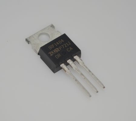 IRF1404PBF 40V 162A N-채널 MOSFET, 초저 1.7mΩ RDS(on) TO-220 패키지, 100% 애벌런치 테스트, 빠른 스위칭, 고전력 밀도 및 산업 등급 신뢰성