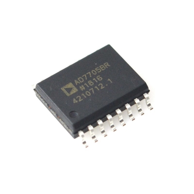 AD7705BRZ ADC 16비트 정밀 저소음 3V/5V 작동 칩 필터 SPI 인터페이스 저전력 -40°C ~ +85°C 산업용