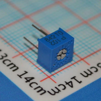 3362P-1-102LF 트리머 포텐쇼미터 1kΩ 10회전 정밀 포텐쇼미터 ±10% 허용 오차 스루홀 마운트 서멧 소자 신뢰할 수 있는 조정성 보정 및 회로 튜닝에 이상적