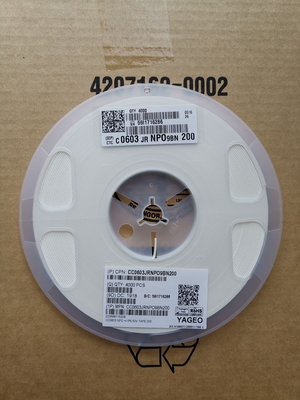 CC0603JRNPO0BN200 Ideal 200pF NPO Capacitor for High-Frequency Circuits  0603 Size Ultra-Stable Low ESR High Q Factor Precision Value Superior Performance RoHS compliant