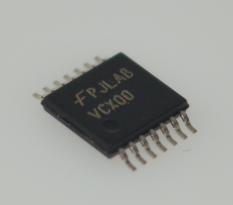 74VCX00MTCX 2.3-3.6V Quad 2-Input NAND Gate with 3.6V Tolerant Inputs/Outputs 100mA Balanced Output Drive Ultra-Low <2.5ns Delay in Tiny TSSOP-14 Package