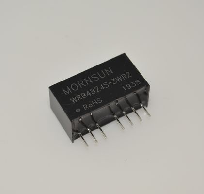 WRB4824S-3WR2 고급 48V 2.4kW DIN 레일 전원 공급 장치 초광대역 85-264VAC 입력 300% 피크 전력, 액티브 PFC 낮은 누설 전류 -40°C ~ +85°C 작동 IP67 보호 C1/C2 내성 및 5G 지원