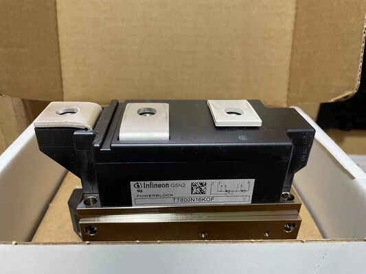 TT600N16KOF 1600V 600A 듀얼 사이리스터 모듈 낮은 VF 1.32V 높은 서지 21kA 압력 접촉 기술 절연 베이스플레이트 트렌치 게이트 UL 인증 소프트 스타터 및 정류기용