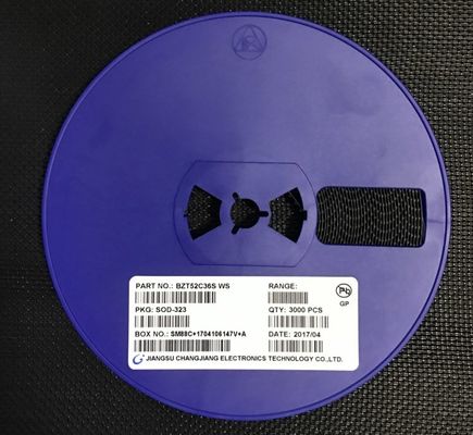 BZT52C36S 36V 제너 다이오드 500mW 전력 ±5% 허용성 SOD-323 소형 패키지 낮은 ZZT and ZZK, 전압 조절 및 급증 보호에 이상적입니다