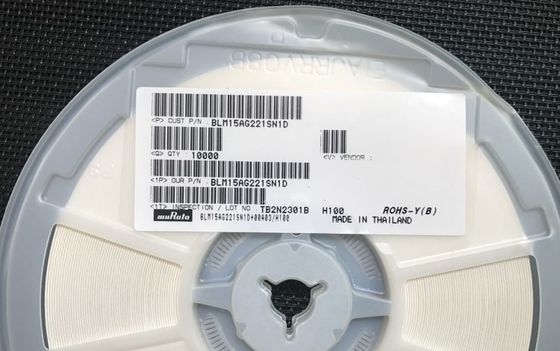 BLM15AG221SN1D 220Ω 페라이트 비드 0402 (1005 Metric) 1A 정격 전류, 고 임피던스@100MHz, 넓은 온도 범위 -55°C ~ +125°C AEC-Q200