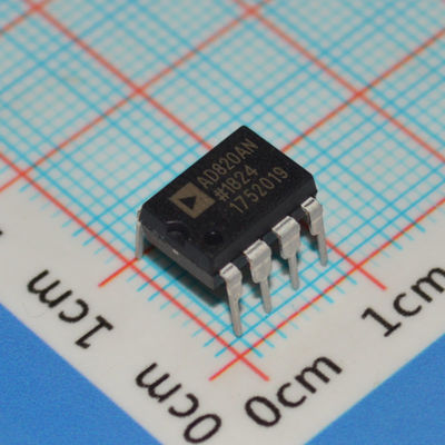AD820AN 5MHz 정밀 연산 증폭기, ±18V 전원, 3mV 오프셋, 1µA 바이어스 전류, DIP-8, -40°C ~ +85°C