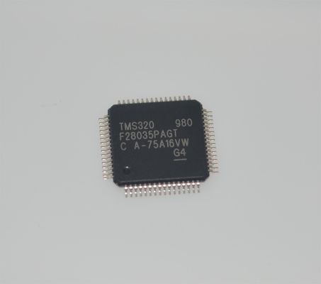 TMS320F28035PAGT 60MHz C2000 MCU 128KB 플래시 12비트 ADC 16 PWM TQFP-64 -40°C ~ +105°C