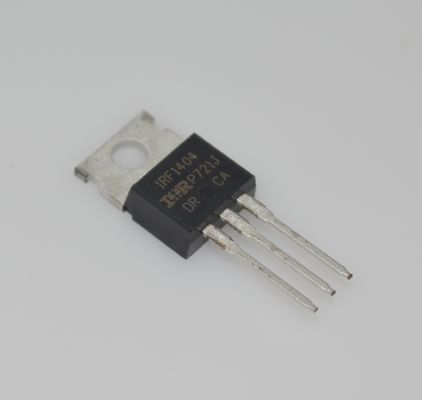 IRF1404PBF 40V 162A N-채널 MOSFET, 초저 1.7mΩ RDS(on) TO-220 패키지, 100% 애벌런치 테스트, 빠른 스위칭, 고전력 밀도 및 산업 등급 신뢰성
