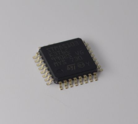 STM8S103K3T6C 8비트 MCU, 8KB 플래시, 1KB RAM, 16MHz 속도, 10비트 ADC, 4개의 타이머, UART/SPI/I2C, 2.95V-5.5V 범위 and 20핀 TSSOP 패키지