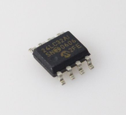 24LC32A-I/SN 32K I2C EEPROM 400kHz 속도 1M 쓰기 사이클 2.5-5.5V 범위 64-바이트 페이지 산업용 등급 저전력 RoHS 컴파일 컴팩트 SOIC-8 패키지