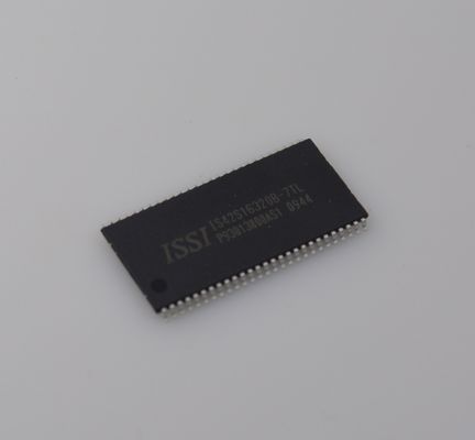 IS42S16320B-7TL SDRAM 64Mb 밀도 166MHz 속도 3.3V 운영 16Mx16 조직 LVTTL 인터페이스 산업 온도 (-40°C~85°C) 컴팩트 TSOP-II 패키지 높은 신뢰성