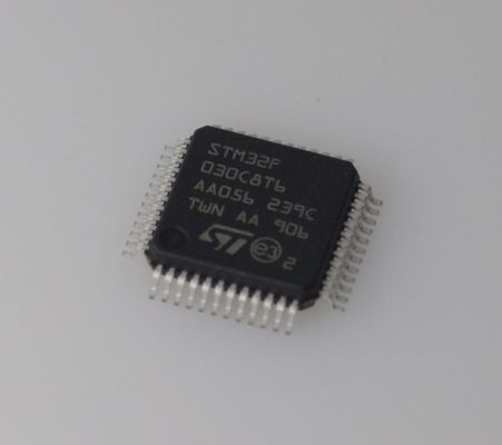 STM32F030C8T6 48MHz Cortex-M0 MCU 64KB 플래시 8KB RAM 12비트 ADC 저가형 5V 허용 37 GPIO 및 견고한 임베디드 설계를 위한 넓은 온도 범위