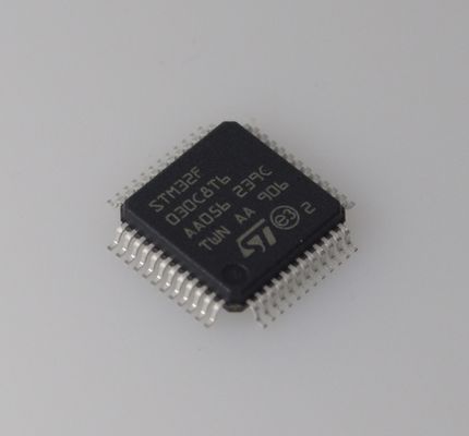 STM32F030C8T6 48MHz Cortex-M0 MCU 64KB 플래시 8KB RAM 12비트 ADC 저가형 5V 허용 37 GPIO 및 견고한 임베디드 설계를 위한 넓은 온도 범위