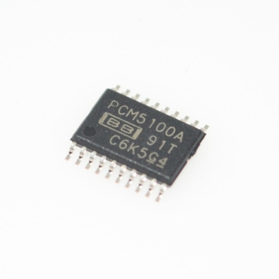 PCM5100APWR 고급 32비트 384kHz 스테레오 DAC 112dB SNR, <0.001% THD+N 통합 LP 필터 2VRMS 출력 낮은 지터 단일 전원 공급 장치 (2.7-5.5V) 휴대용 Hi-Fi 오디오용 소형 TSSOP-16
