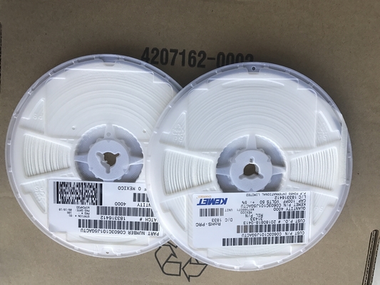 C0603C101J5GACTU 100pF 50V C0G/NP0 0603 세라믹 콘덴시터 5% 허용성 높은 안정성 초저한 ESR 및 테이프 및 스릴 포장 고주파 회로