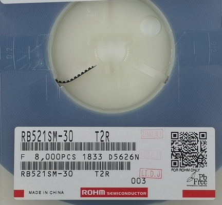 RB521SM-30 30V 200mA Schottky Diode with Ultra-Low VF High-Speed Switching AEC-Q101 SOD-523 Halogen-Free Reverse Polarity Protection for Automotive Electronics