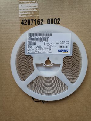 T491A105K025AT 1μF 25V 탄탈 콘덴시터 10% Tol A-Case 125°C 낮은 ESR 높은 신뢰성 자동차 산업 및 의료용 안정적인 성능