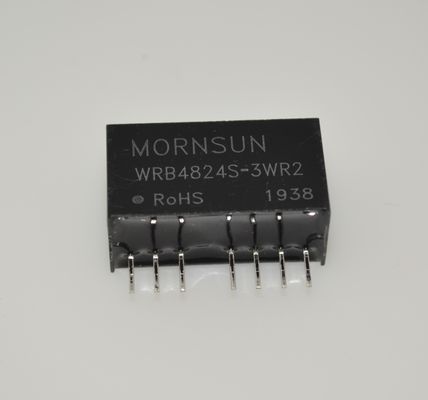 WRB4824S-3WR2 고급 48V 2.4kW DIN 레일 전원 공급 장치 초광대역 85-264VAC 입력 300% 피크 전력, 액티브 PFC 낮은 누설 전류 -40°C ~ +85°C 작동 IP67 보호 C1/C2 내성 및 5G 지원