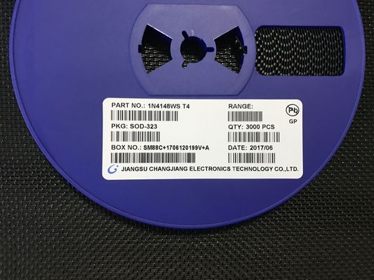 1N4148WS 고속 스위칭 다이오드, 100V 정격, 150mA 전류, 초저 2pF 커패시턴스, 4ns 복구, SOD-323 소형 패키지, AEC-Q101 자동차 및 일반 용도 애플리케이션 인증