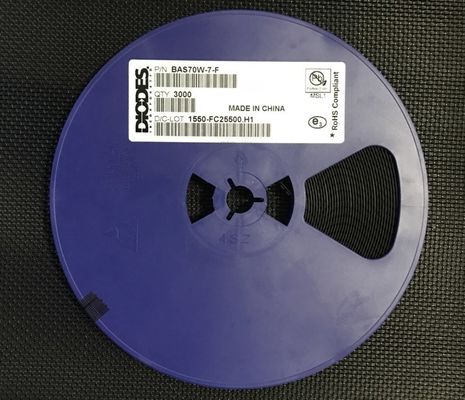 BAS70W-7-F 70V 200mA 듀얼 직렬 쇼트키 다이오드, 1V 낮은 Vf, 4ns 고속 스위칭, SOD-123 패키지, 고효율, AEC-Q101 인증, 테이프 & 릴 패키징