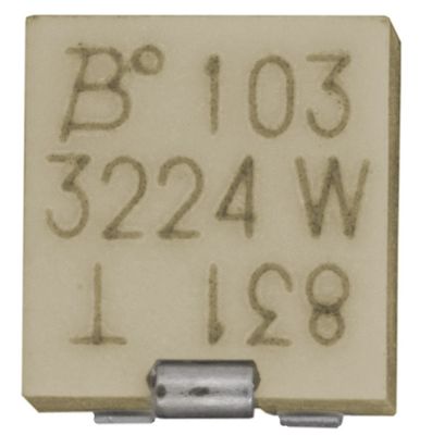 3224W-1-501E Trimmer Pot 500Ω 1W Cermet Element 3224W Case Sealed Construction Side Adjust J-Hook Termination ±10% Tolerance PCB Mount Reliable Performance