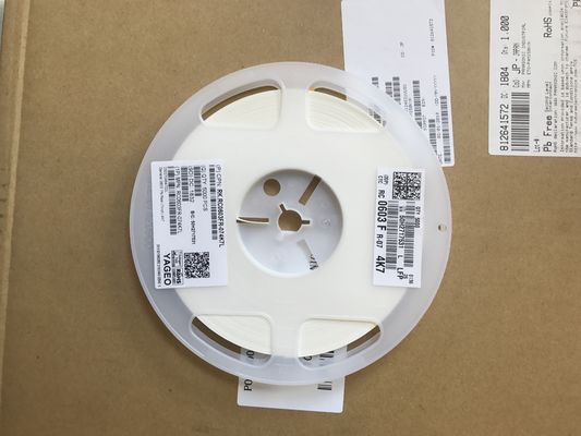RC0603FR-074K7L 4.7kΩ 정밀 저항 0603 케이스 1% 허용 오차 ±100ppm/°C TCR 1/10W 정격 박막 기술 할로겐 프리 RoHS 규격 산업 및 자동차 전자 제품용