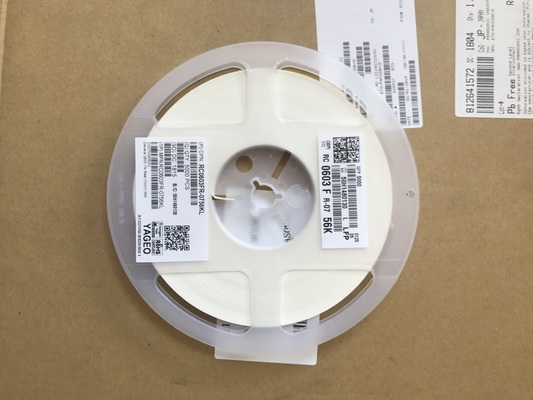 RC0603FR-0756KL 56kΩ Thin Film Resistor 0603 Package ±1% Tolerance ±100ppm/°C TCR 0.1W Rating Halogen-Free RoHS Compliant Ideal for Voltage Division & Signal Conditioning Circuits