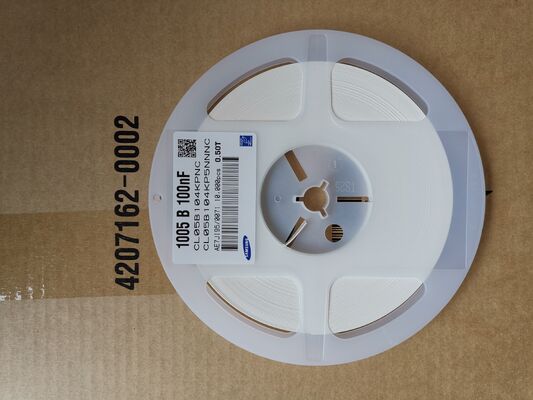 미니어처 0402 X5R MLCC 0.1μF 고 용량 16V 등급 고 주파수 안정성 낮은 ESR RoHS 컴플라이언스 고급 분리 및 필터링에 대한 우수한 신뢰성