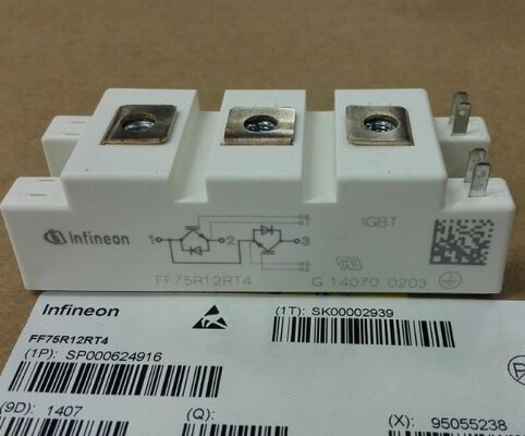 FF75R12RT4 1200V 75A IGBT 모듈 낮은 Vce ((sat) 높은 단회로 경직성 낮은 스위칭 손실 산업 드라이브 및 UPS 인버터에 대한 고 고 격리