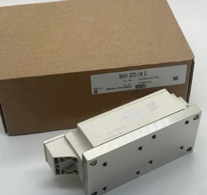SKKH570/18E 1800V 570A 사이리스터-다이오드 모듈 듀얼 시리즈 증폭 게이트 낮은 VF 1.44V, 19kA 서지 AlN 세라믹 베이스 압력 접점 소프트 스타터용 UL 인증