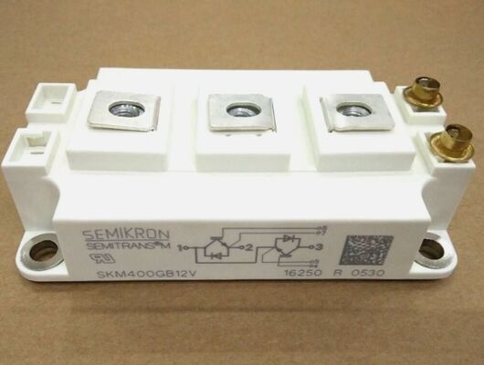 SKM400GB12T4 1200V 400A 듀얼 IGBT 모듈 TRENCHSTOPTM IGBT4 낮은 VCE (sat) 1.75V 10μs SC 용량 CAL 다이오드 낮은 스위칭 손실 SEMITRANS3 UL 고전력 드라이브를 위해 인증