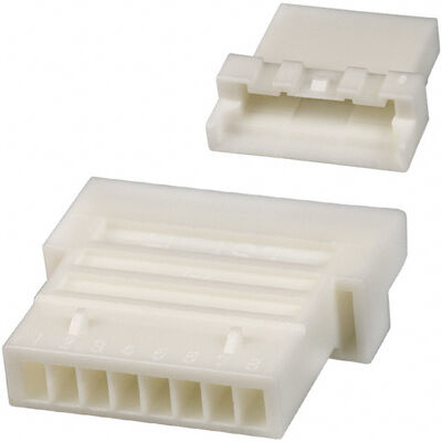 PALR-08VF 8핀 2.0mm 피치 커넥터 하우징 PA 시리즈 리셉터클 크림프 터미네이션 포지티브 잠금 컴팩트 디자인 3A 정격 100V AC 와이어-투-보드 애플리케이션용