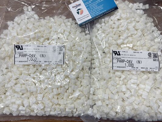 PARP-04V 4 위치 2.0mm 피치 커넥터 하우징 PA 시리즈 용기 크림프 종료 긍정 잠금 컴팩트 3A 등급 100V AC 와이어-투-보드 및 LED 조명