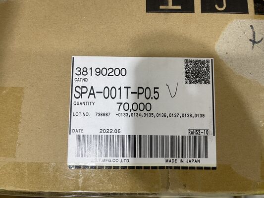 SPA-001T-P0.5 컴팩트 고 전도성 안전 잠금 쉬운 크림 진동 방지 26-22 AWG LED 및 자동차 내부에 이상적입니다