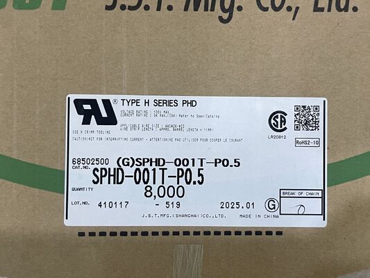SPHD-001T-P0.5 컴팩트 고정밀 저삽입 진동 방지 간편 압착 26-28 AWG, 좁은 전자 장치에 이상적