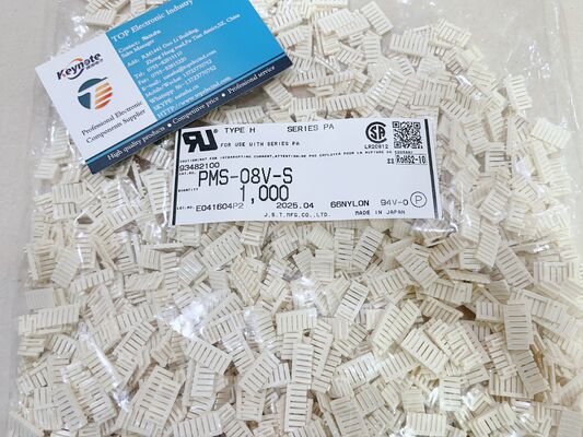 PMS-08V-S 8핀 커넥터 하우징 안전 잠금 래치 2.0mm 피치 100V 정격 UL94 V-0 나일론 신뢰할 수 있는 접점 유지 소형 장치 배선에 이상적
