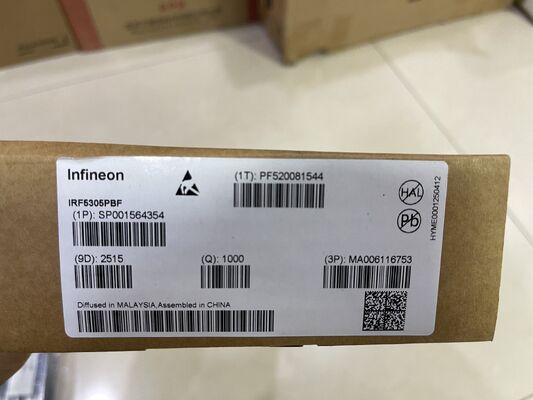 IRF5305PBF P-Chan MOSFET -55V Vdss -31A Id 65mOhm Rds ((on) 빠른 스위칭 논리 레벨 게이트 TO-220 패키지
